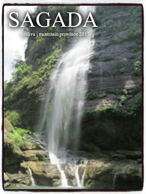 Tall waterfall cascading down a rocky cliff surrounded by lush greenery at Bomod-ok Falls in Sagada, Mountain Province.