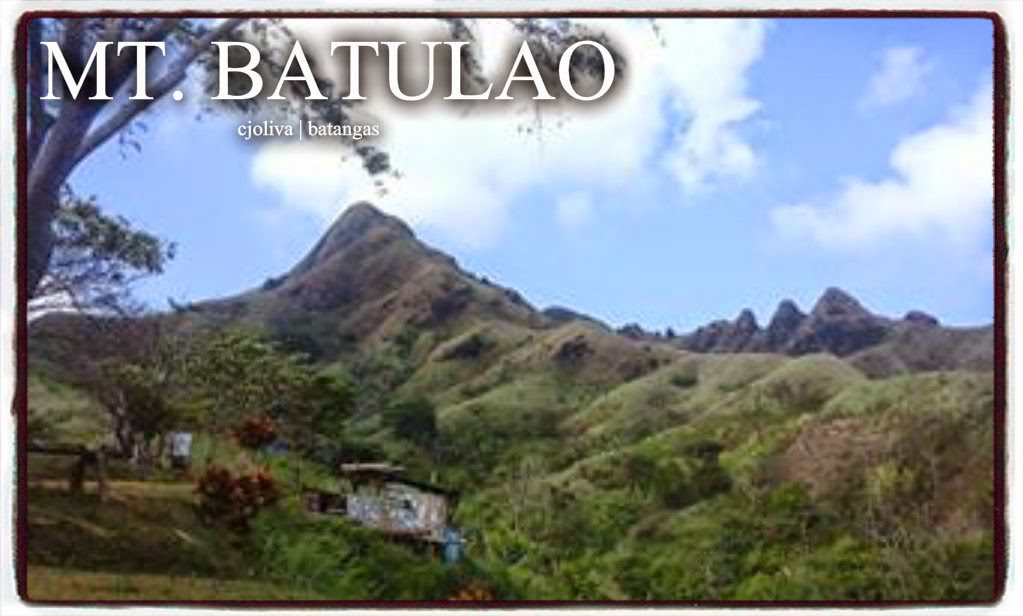 Mt. Batulao, a mountain with green hills and blue sky in Batangas, Philippines