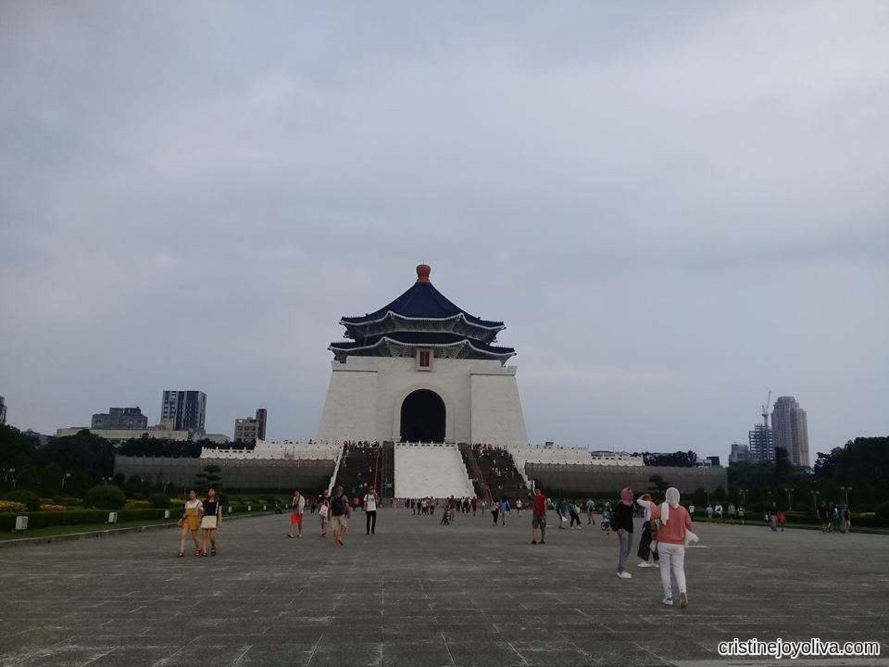 Chiang Kai-Shek Memorial Hall in Taipei, viewed from the plaza, a stop on our Taipei day 1 itinerary