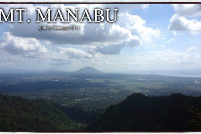 Scenic view from Mt. Manabu in Batangas with lush ridges and distant peak
