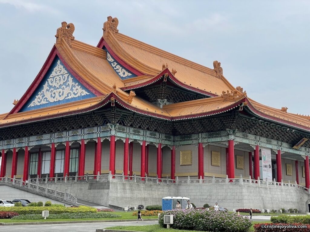 National Theater in Taipei with traditional Chinese architecture and orange-tiled roof