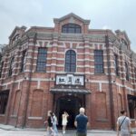Historic Red House Theater in Ximending, Taipei, with red-brick octagonal design