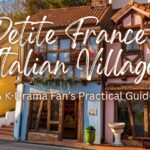 Colorful pastel European-style buildings in Petite France, featured in this Petite France & Italian Village Guide in Gapyeong.