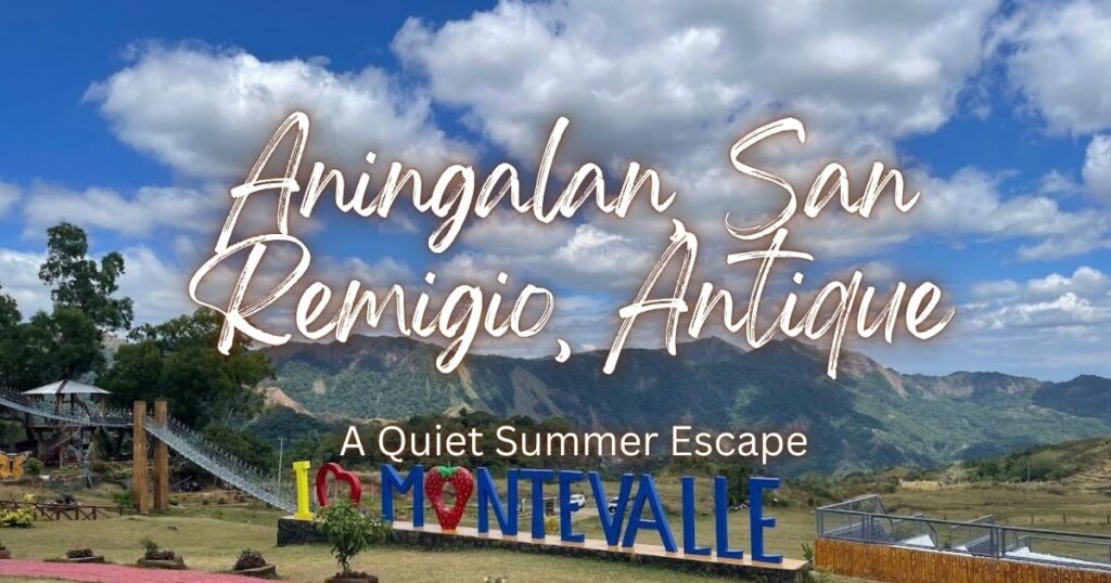 Things to do in Aningalan, Antique: I love MonteValle sign with mountain views at MonteValle Resort