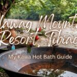 Kawa hot bath cauldrons beside the river at Calawag Mountain Resort in Tibiao, Antique